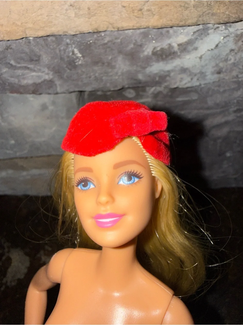 Barbie 60’s Vinatge red pill box hat